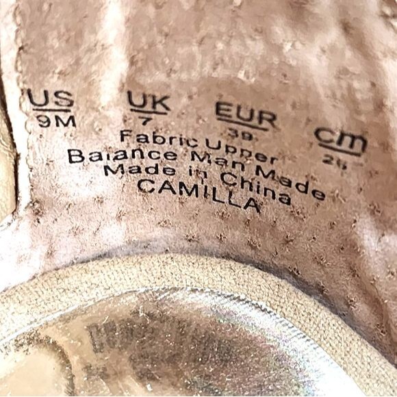 Carlos by Carlos Santana NIB Camilla Sand Vegan Wedge Espadrille Sandal Size 9 - Picture 10 of 12